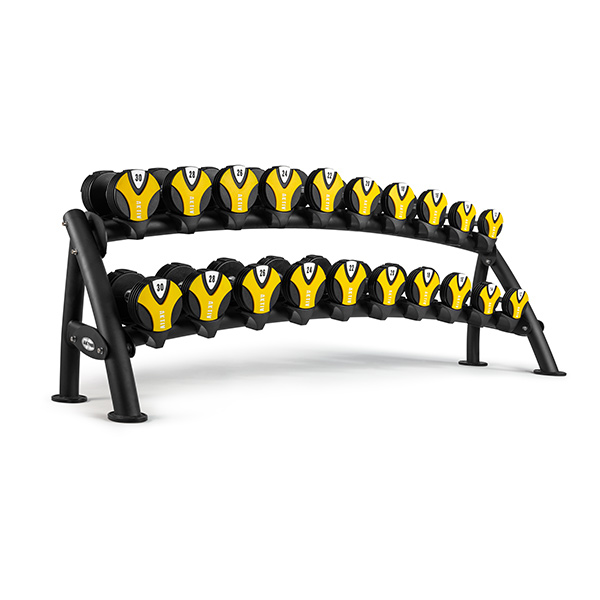 10 Pair Horizontal Dumbbell Rack