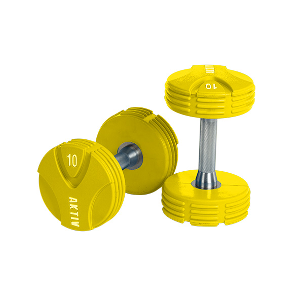 1-10kg Soild Steel  Urethane Dumbbell