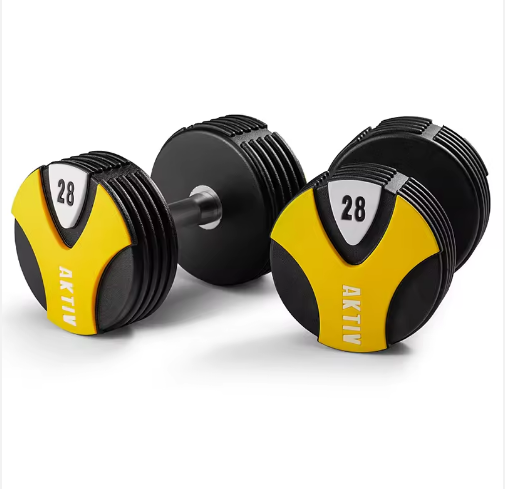 AKO Solid Steel Urethane Dumbbells