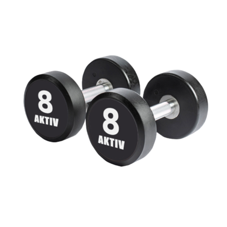 AKO Solid Steel Urethane Dumbbells