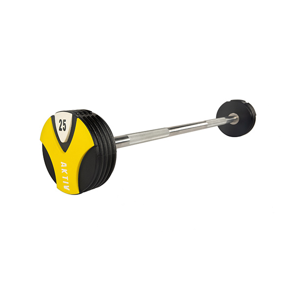 AKO Solid Steel Urethane Straight Barbells